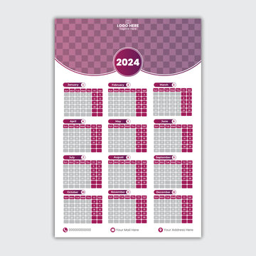 A bundle of 1 templates of different colors a4 flyer template, modern modern calendar template, 
abstract calendar and creative design, IT company flyer and editable vector template