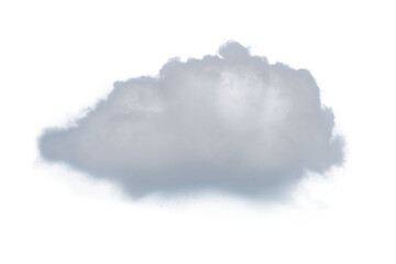 rainy cloud isolated (dicut) on white background
