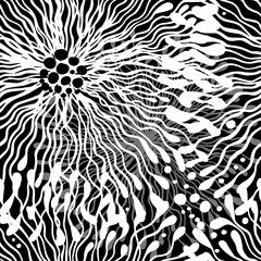 abstract graphic monochrome seamless background. hand drawing. Not AI, Illustrat3. Vector illustration