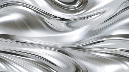 a glossy silver metal surface with a fluid chrome mirror effect, creating an exquisite water-like backdrop. SEAMLESS PATTERN. SEAMLESS WALLPAPER.