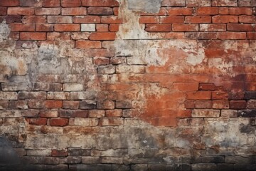 Brick Wall Texture Detail: A close-up photograph emphasizing the delicate, textured patterns on the old brick wall.