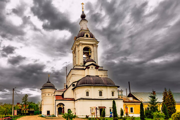Fototapeta na wymiar Nikolsky Cathedral in the Epiphany Avraamiev Monastery in Rostov the Great