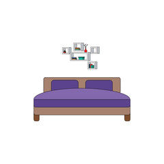 living room vector type icon