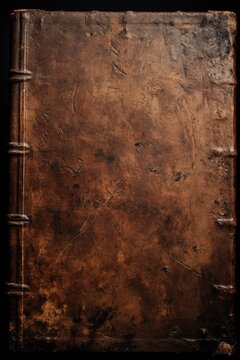 Vintage Elegance: An image that brings out the character and intricacies of the uneven texture on the antique book cover.
