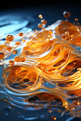 Abstract fluid geometric paint, unreal engine. Digital motion background. Abstract Composite Materials.