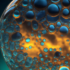 macro texture bubbles