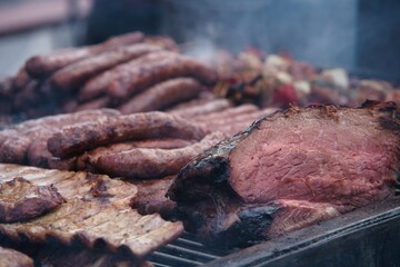 Abundant Argentine barbecue.