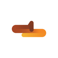 Trombone Simple Gradient Line Logo