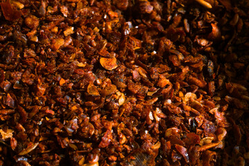 dry crushed red chilli pepper