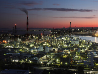 四日市コンビナート夜景