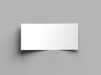 DL 8.3x3.9inc flyer render to present your design.