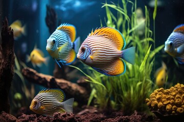 Tropical fish in an aquarium