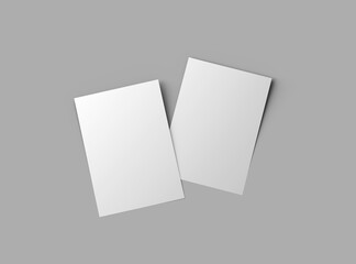 Blank 16.5x11.7 or A4 inc flyer render to present your design.