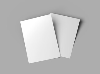 Blank 16.5x11.7 or A4 inc flyer render to present your design. - obrazy, fototapety, plakaty