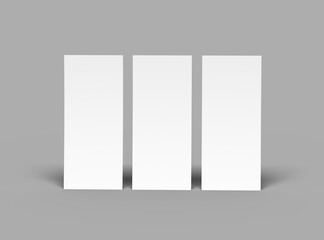 Rack Card Sized 4x9 inc flyer render to present your design.