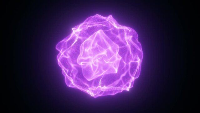 Abstract energy ball. Computer generated 3d render