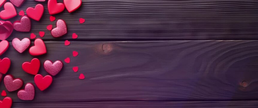 Anamorphic video happy valentines day. Valentine and romantic animation video.