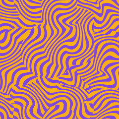 Abstract vector seamless texture with pink and lilac curving lines