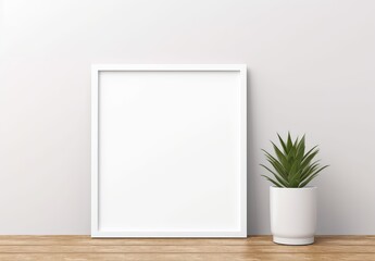 Fototapeta na wymiar Blank empty frame poster mockup portfolio living room presentation furniture living room white