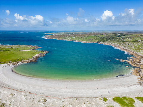 Aerial view of beach  in Dogs bay