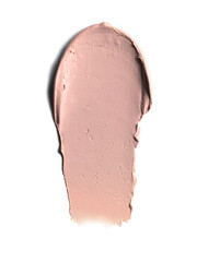 Clay mask texture isolated on white background. Cosmetic skincare mud product smear swatch