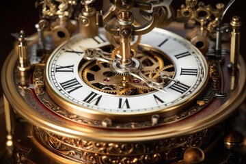 Obraz premium Vintage clock with mechanism