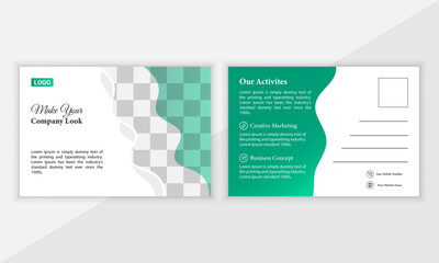 New Modern Creative  Business Postcard Design Template