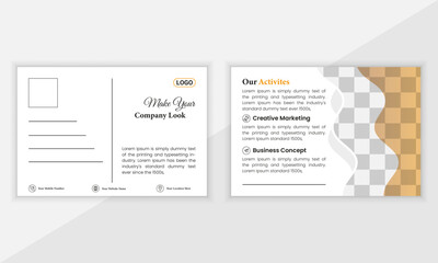 Modern Creative Corporate Postcard Design Template