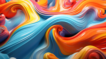 3D abstract art background
