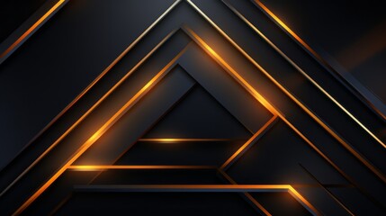 Colorful neon light background. Dark gray and light bronze, geometric shapes.