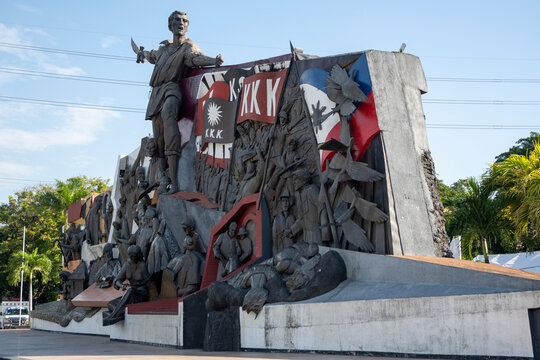 View of Bonifacio and the Katipunan Revolution Monument in Manila