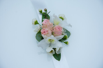 Obraz na płótnie Canvas new Bridal bracelet bridesmaid bracelet, floral flower bracelet