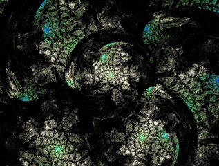 Imaginatory fractal abstract background Image