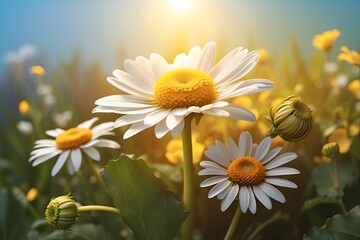 Obraz premium daisies in the sun