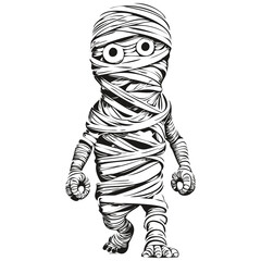 Classic Hand-Drawn Tomb Guardian Illustration