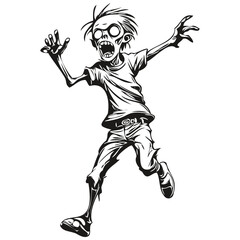 Ethereal Image of a Scary undead Phenomenon for Halloween