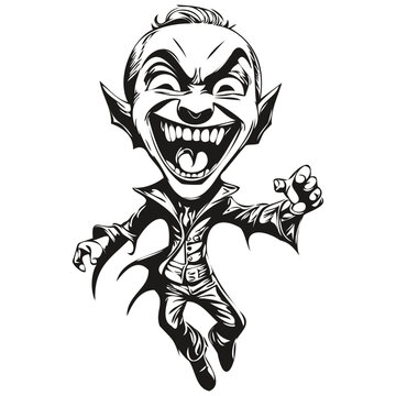 Haunting Count Dracula in Vector for Spooky Image