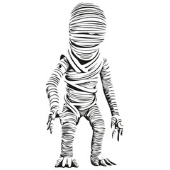 Mummy Vector Artwork for Halloween Projects
