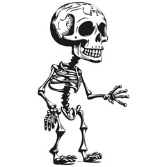 Skeleton Activity for Spooky Image