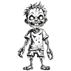 Transparent Image of a Necrosis Entity for Halloween