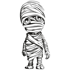 Vector Mummy for Halloween Creations