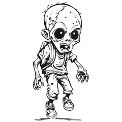 Vector Zombie for Halloween