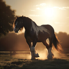 beautiful clydesdale horse