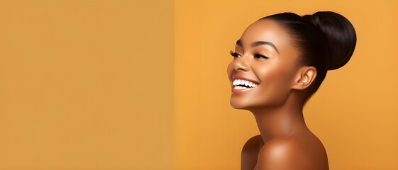 portrait of young happy woman