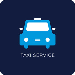 Taxi Service Sign Icon