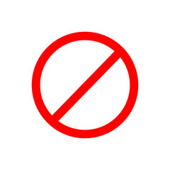 No sign .Forbidden symbol. Vector illustration. EPS 10.