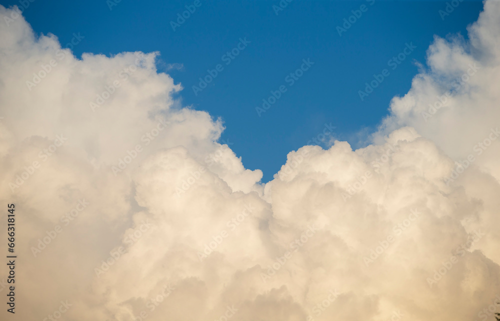 Wall mural cloudscape has been developing in gorgeous form. backgrounds and textures.