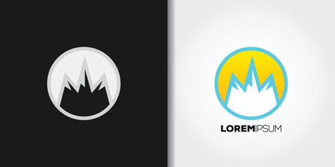 Naklejka premium mountain logo set