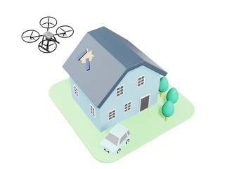 ドローン　屋根点検