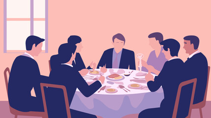 Concept vector illustration of business meeting.